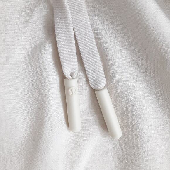 Lululemon Inner Glow High Rise Short 3” Cream Drawstring Womens 8 Athletic Dance - Picture 4 of 10